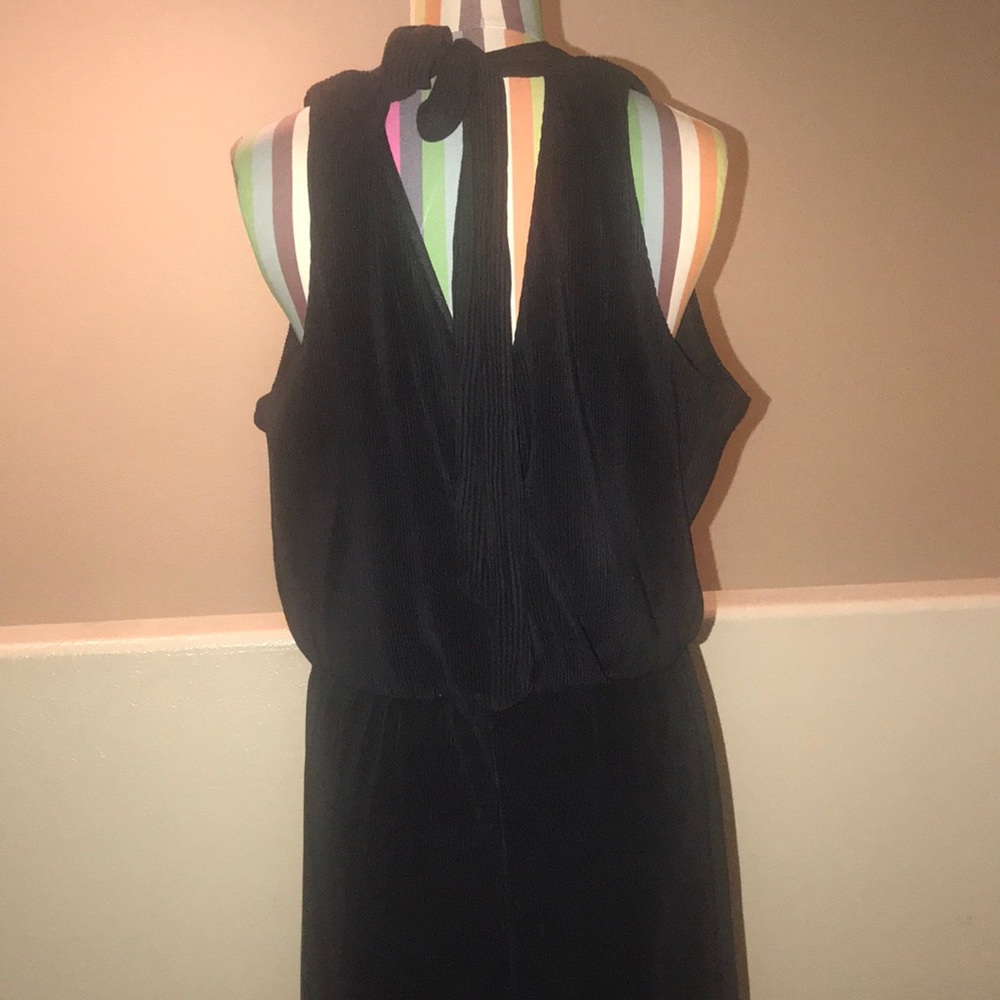 Black ankle length jumpsuit